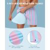 image:imageAmerican Trends Mens Swim Trunks 7 Inch with Compression Liner  Quick Dry UPF 50 Beach Bathing Suit for Men5 Pink Blue Stripes