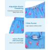 image:imageAmerican Trends Mens Swim Trunks 7 Inch with Compression Liner  Quick Dry UPF 50 Beach Bathing Suit for MenA Sky Blue Flamingo
