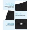 image:imageAmerican Trends Mens Swim Trunks 7 Inch with Compression Liner  Quick Dry UPF 50 Beach Bathing Suit for MenBlack Trunks