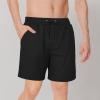 image:imageAmerican Trends Mens Swim Trunks 7 Inch with Compression Liner  Quick Dry UPF 50 Beach Bathing Suit for MenBlack Trunks