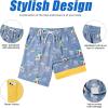 image:imageAmerican Trends Mens Swim Trunks 7 Inch with Compression Liner  Quick Dry UPF 50 Beach Bathing Suit for MenCrocodile