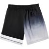 image:imageAmerican Trends Mens Swim Trunks 7 Inch with Compression Liner  Quick Dry UPF 50 Beach Bathing Suit for MenF2 Black Grey Stripes