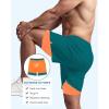 image:imageAmerican Trends Mens Swim Trunks 7 Inch with Compression Liner  Quick Dry UPF 50 Beach Bathing Suit for MenGreen