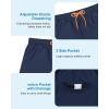 image:imageAmerican Trends Mens Swim Trunks 7 Inch with Compression Liner  Quick Dry UPF 50 Beach Bathing Suit for MenNavy Blue