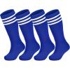 image:imageAmerican Trends 2 Pairs Baseball Soccer Socks Youth Boy Girl Kids Toddler Softball Football Tball Socks Knee High AccessoriesBlue White