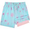 image:imageAmerican Trends Mens Swim Trunks 7 Inch with Compression Liner  Quick Dry UPF 50 Beach Bathing Suit for Men5 Pink Coconut Tree