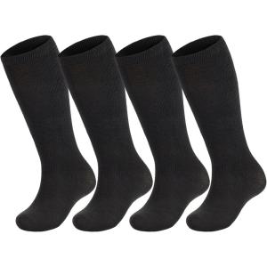image:imageAmerican Trends 2 Pairs Baseball Soccer Socks Youth Boy Girl Kids Toddler Softball Football Tball Socks Knee High AccessoriesBlack