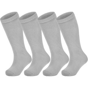 image:imageAmerican Trends 2 Pairs Baseball Soccer Socks Youth Boy Girl Kids Toddler Softball Football Tball Socks Knee High AccessoriesGrey