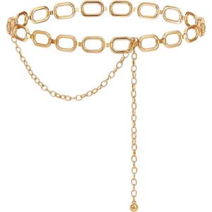 image:imageAmerican Trends Womens Western Belts Metal Chain Belt Country Cowgirl Belt Waist Chain Y2K Boho Concho Belt
