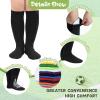 image:imageAmerican Trends 2 Pairs Kids Toddler Baseball Soccer Socks Youth Boy Girl Softball Football Tball Socks Knee High AccessoriesBlack  White