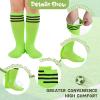 image:imageAmerican Trends 2 Pairs Kids Toddler Baseball Soccer Socks Youth Boy Girl Softball Football Tball Socks Knee High AccessoriesNeon Green Black