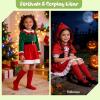 image:imageAmerican Trends 2 Pairs Kids Toddler Baseball Soccer Socks Youth Boy Girl Softball Football Tball Socks Knee High AccessoriesRed