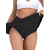 image:imageAmerican Trends Swim Skirts for Women High Waisted Swim Skirts with Pockets Tummy Control Swimsuit BottomsBlack