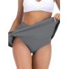 image:imageAmerican Trends Swim Skirts for Women High Waisted Swim Skirts with Pockets Tummy Control Swimsuit BottomsGrey
