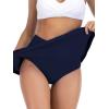 image:imageAmerican Trends Swim Skirts for Women High Waisted Swim Skirts with Pockets Tummy Control Swimsuit BottomsNavy Blue
