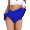 image:imageAmerican Trends Swim Skirts for Women High Waisted Swim Skirts with Pockets Tummy Control Swimsuit BottomsRoyal Blue