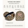 image:imageWomens Baseball Cap Trendy Leopard Print Embroidery Cotton Breathable Adjustable Cap for Outdoor amp GiftingPink Bow Embroidery