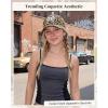 image:imageWomens Baseball Cap Trendy Leopard Print Embroidery Cotton Breathable Adjustable Cap for Outdoor amp GiftingWhite Bow Embroidery