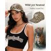 image:imageWomens Baseball Cap Trendy Leopard Print Embroidery Cotton Breathable Adjustable Cap for Outdoor amp GiftingWhite Bow Embroidery