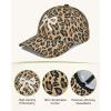 image:imageWomens Baseball Cap Trendy Leopard Print Embroidery Cotton Breathable Adjustable Cap for Outdoor amp GiftingWhite Bow Embroidery
