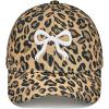 image:imageWomens Baseball Cap Trendy Leopard Print Embroidery Cotton Breathable Adjustable Cap for Outdoor amp GiftingWhite Bow Embroidery