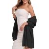 image:imageAmerican Trends Chiffon shawls and wraps for evening dresseslarge shawls for wedding bridal Bridesmaidslong scarf for womenBlack