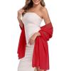 image:imageAmerican Trends Chiffon shawls and wraps for evening dresseslarge shawls for wedding bridal Bridesmaidslong scarf for womenBurgundy