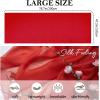 image:imageAmerican Trends Chiffon shawls and wraps for evening dresseslarge shawls for wedding bridal Bridesmaidslong scarf for womenBurgundy