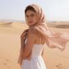 image:imageAmerican Trends Chiffon shawls and wraps for evening dresseslarge shawls for wedding bridal Bridesmaidslong scarf for womenDusty Pink