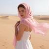 image:imageAmerican Trends Chiffon shawls and wraps for evening dresseslarge shawls for wedding bridal Bridesmaidslong scarf for womenPink