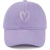 image:imageAmerican Trends Womens Baseball Caps Cute Heart Dad Hat Adjustable Cotton Unisex Cap for Workout Golf amp Everyday WearLight Purple With White Heart