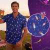 image:imageAmerican Trends Mens Hawaiian Shirts Short Sleeve Button Down Tropical Novelty Print Beachwear4 Firework Tube