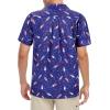 image:imageAmerican Trends Mens Hawaiian Shirts Short Sleeve Button Down Tropical Novelty Print Beachwear4 Firework Tube