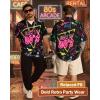 image:imageAmerican Trends Mens Hawaiian Shirts Short Sleeve Button Down Tropical Novelty Print Beachwear80s Radio Wave