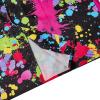 image:imageAmerican Trends Mens Hawaiian Shirts Short Sleeve Button Down Tropical Novelty Print BeachwearBlack Neon Splatter