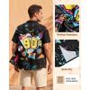 image:imageAmerican Trends Mens Hawaiian Shirts Short Sleeve Button Down Tropical Novelty Print BeachwearVintage 90s