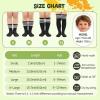 image:imageAmerican Trends 4 Pairs Kids Soccer Baseball Socks Youth Boys Girls Long Striped Socks with Soccer GiftsStriped Black White