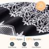 image:imageWomens Tummy Control Swimdress One Piece Swimsuits Modest VNeck Mesh Bathing Suits with Builtin BottomBlackwhite