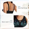 image:imageWomens Tummy Control Swimdress One Piece Swimsuits Modest VNeck Mesh Bathing Suits with Builtin BottomGreenfloral