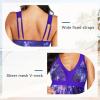 image:imageWomens Tummy Control Swimdress One Piece Swimsuits Modest VNeck Mesh Bathing Suits with Builtin BottomStarrysky