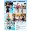image:imageAmerican Trends Athletic One Piece Swimsuits for Women Modest Bathing Suits Criss Cross Back Water Aerobics SwimwearBlack Lily Accent