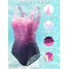 image:imageAmerican Trends Athletic One Piece Swimsuits for Women Modest Bathing Suits Criss Cross Back Water Aerobics SwimwearE Red