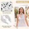 image:imageAmerican Trends Womens Removable Rose Flower ScarfElegant Long Neck Scarf For GirlSoft Headband For Party Wedding DailyPolka Dot White