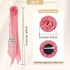 image:imageAmerican Trends Womens Removable Rose Flower ScarfElegant Long Neck Scarf For GirlSoft Headband For Party Wedding DailyRose Pink Polka Dot