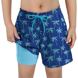 image:imageAmerican Trends Boys Swim Trunks Boys Bathing Suit Toddler Swimsuit Quick Dry Light UPF 50 Kids SwimsuitsCoconut Tree