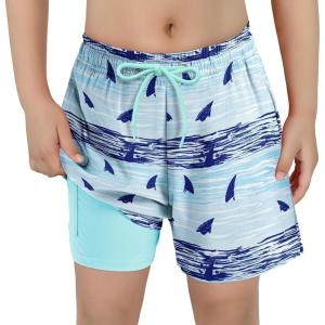 image:imageAmerican Trends Boys Swim Trunks Boys Bathing Suit Toddler Swimsuit Quick Dry Light UPF 50 Kids SwimsuitsWave Shark