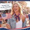 image:imageAmerican Flag ScarfPatriotic Scarf for USA Soccer FansRed White And Blue Scarves For 4th of JulyGreat Gift for USA PartyBlue red and White Stripes