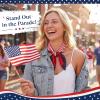 image:imageAmerican Flag ScarfPatriotic Scarf for USA Soccer FansRed White And Blue Scarves For 4th of JulyGreat Gift for USA PartyRed and White Stripes