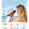 image:imageAmerican Trends Baby Sun Hats for Boys Girls UPF 50 Sun Protection Wide Brim Adjustable Summer Beach Bucket HatA 1 Beige