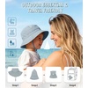 image:imageAmerican Trends Baby Sun Hats for Boys Girls UPF 50 Sun Protection Wide Brim Adjustable Summer Beach Bucket HatA 1 Gray